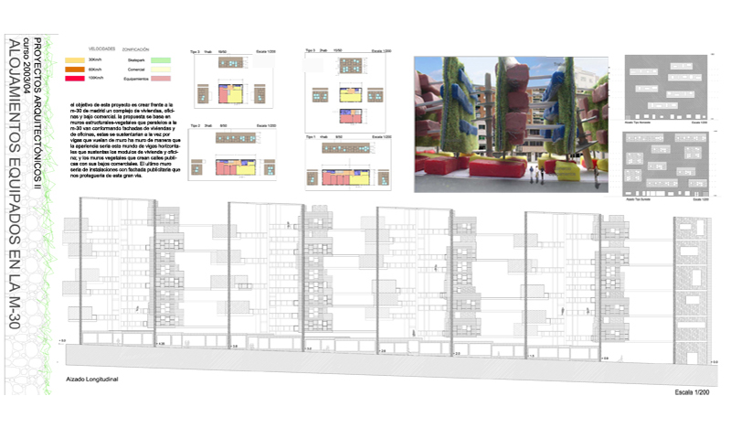 Prototipo de vivienda en bloque